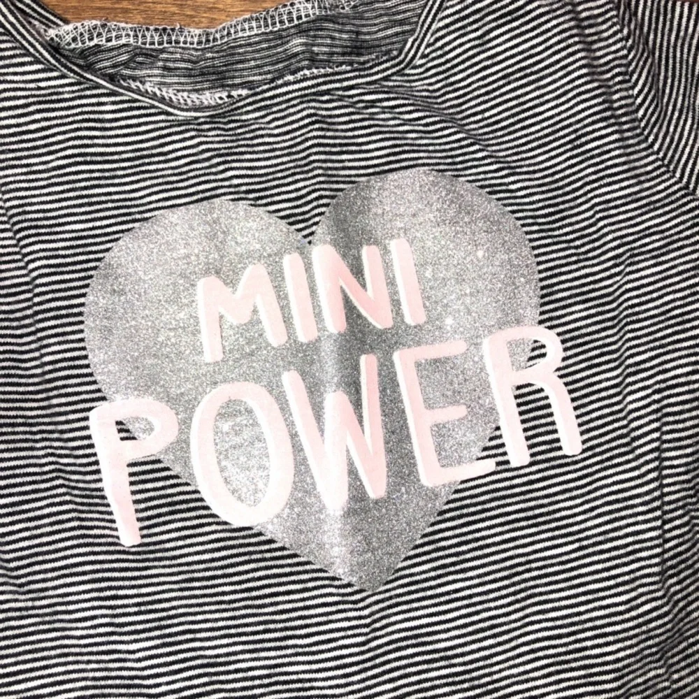Carter’s Little Girls 2T Mini Power Long Sleeve Glitter Top